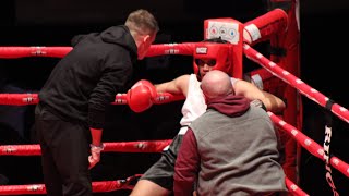 New England Golden Gloves Novice 156lbs Semi Finals Red Corner Loss [upl. by Notlih996]