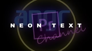 Tutorial Membuat NEON TEXT  Adobe Premiere Pro Indonesia [upl. by Tnecnev470]