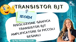 intro alla risoluzione grafica transistor BJT amplificatore di piccoli segnali [upl. by Axela]