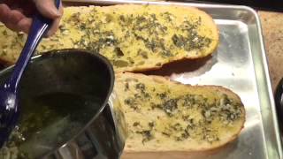 Garlic Sauce For Italian Bread amp Baguettes [upl. by Aisorbma]