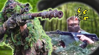 Causing Total Confusion In A Ghillie Suit  Airsoft Sniper [upl. by Tennies]