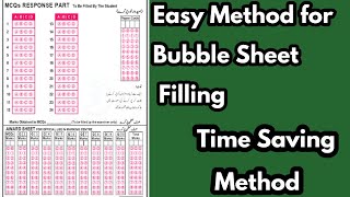 Easy Method for bubbleOmr sheet fillingHow to fill omrbubble sheetomr sheet fillingMdcat 2024 [upl. by Quiteri]