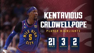 Kentavious CaldwellPopes Electric 21 PT Performance in Game 1 of WCF Against Lakers [upl. by Enomas]