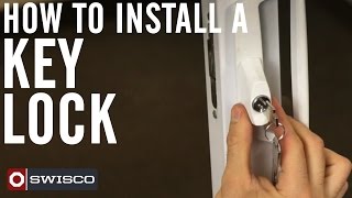 How to Install a Key Lock on a Patio Door 1080p [upl. by Narra985]