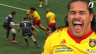 Posolo Tuilagis Performance against Oyonnax 2024 [upl. by Nobel768]