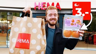 24 uur LEVEN van HEMA EETproducten in 2023 🌭 [upl. by Currie516]