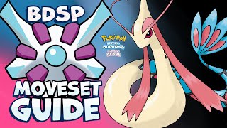 How to use MILOTIC MILOTIC Moveset Guide Pokemon Brilliant Diamond and Shining Pearl [upl. by Kreegar]