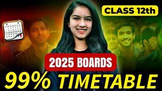 Best TIME TABLE For Class 12th Students 🔥  Follow This To Score 99 In 2025 Boards [upl. by Liponis]