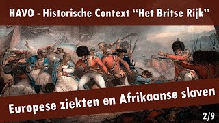 02 Het Britse Rijk  Brits kolonialisme in Amerika  Europese ziekten en Afrikaanse slaven [upl. by Currier]