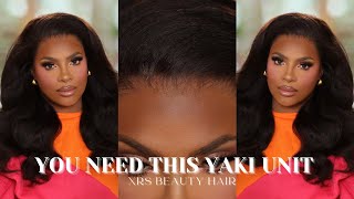 The Most Luxurious Yaki Textured Wig Ever  Undetectable Lace x XRSBEAUTYHAIR [upl. by Eico385]