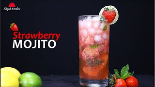 The EASIEST amp BEST Strawberry Mojito Recipe  Summer Mocktail Recipes  Strawberry Mojito [upl. by Aym908]