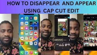 HOW TO APPEAR AND DISAPPEAR USING CAP CUT EDITOR [upl. by Yhtir]