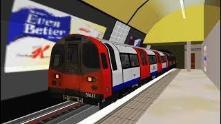 OpenBVE Northern Line  Euston to Clapham Common [upl. by Belvia]