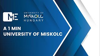 1 min University of Miskolc 20231206 [upl. by Ayin688]