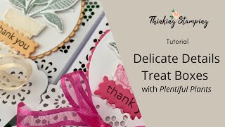 Tutorial  Delicate Details Treat Boxes with Plentiful Plants [upl. by Aggi]