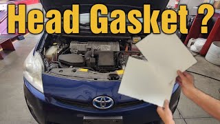 How to check for a head gasket leak on a Prius without any special tools [upl. by Heall]