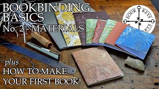 Bookbinding Basics Chapter 2  Basic Materials amp How To Make Your First Notebook [upl. by Roch]