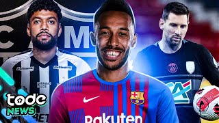 AUBAMEYANG já treina no BARCELONA l PSG ELIMINADO da COPA DA FRANÇA l GALO acerta com OTÁVIO [upl. by Nnalatsyrc918]