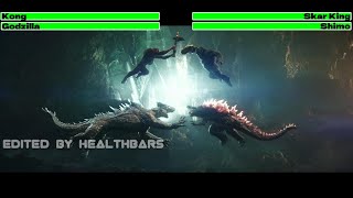 Godzilla x Kong The New Empire 2024 Final Battle with healthbars 12 [upl. by Oivlis]