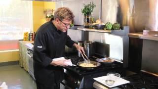 Fettuccine Alfredo with Sautéed Shrimp Chef Eric Crowley Chef Erics Culinary Classroom [upl. by Ronyar366]