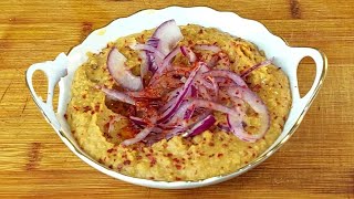 Bu Rum mezesini çok az kişi biliyor Eski ustanın sır Meze Tarifi MERCİMEK FAVA SOĞANLI HUMUS [upl. by Godliman300]