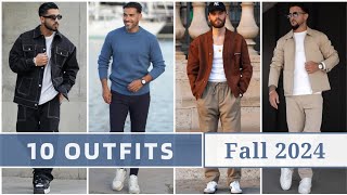 10 Latest Fall Outfit Ideas for Men 2024  Mens Fashion [upl. by Oiramrej]