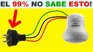 Como conectar una ducha eléctrica paso a paso [upl. by Seravat]