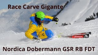 Nordica Dobermann GSR RB FDT  Ski Test Neveitalia 20182019 [upl. by Brennen935]