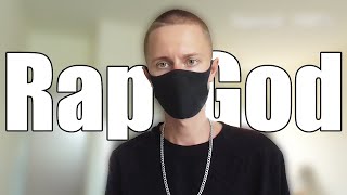 Eminem  Rap God fast part cover 100 speed [upl. by Eenhat464]