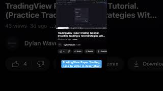 How To Paper Trade On TradingView [upl. by Scevour]