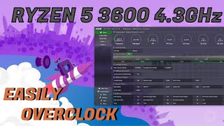 Overclock Ryzen CPU in Ryzen master under 3 mins Ryzen 5 3600X [upl. by Sol734]