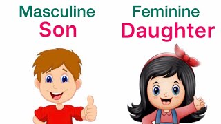 He and She Masculine Gender and Feminine Gender  ENGLISH GRAMMAR  GRADE 1NCERT [upl. by Argella]