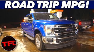 I Drove The New 2020 Ford F250 800 Miles  Heres How Much Fuel It Used [upl. by Lillith544]