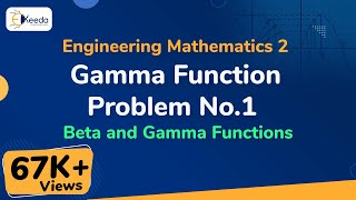 Gamma Function Problem No1  Beta and Gamma Functions  Engineering Mathematics 2 [upl. by Marget]