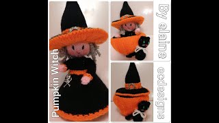 The Pumpkin Witch  Demo  How to by ecdesigns [upl. by Horatia817]