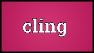 Cling Meaning [upl. by Blockus]