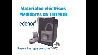 ELECTRICIDAD Materiales electricos para pilar EDENOR EN BS AS 2021 [upl. by Beatrisa]