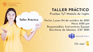 Taller Práctico Pruebas TyT Módulo de Inglés [upl. by Fausta355]