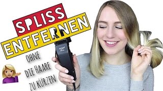 SPLISS ENTFERNEN OHNE HAARE ZU KÜRZEN  REVIEW und TUTORIAL Splisstrimmer  Lubella [upl. by Ellicul954]