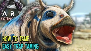 ARK EASY GASBAG TAMING TRAP Ark Survival Evolved Extinction Gasbag Taming [upl. by Leisha]