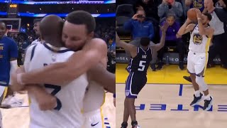 STEPH CURRY INSANE GAME WINNER SHOCKS KINGS IN PRESEASON THEN HIT THE CELEBRATION IMAO CLUTCH [upl. by Essilevi]