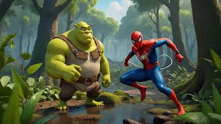 Shrek e Spider Man Unalleanza inaspettata Shrek SpiderMan amicizia avventura supereroi [upl. by Cchaddie117]