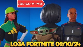 FORTNITEMARES STAR WARS GROGU ADIDAS FORTNITE 09 DE OUTUBRO  LOJA FORTNITE AO VIVO [upl. by Zerat]