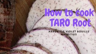 Taro Recipe  Mauritius shorts Comment cuisiner racine de taro à lîle Maurice [upl. by Ettenahc765]