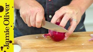 How To  Chop an Onion  Jamie Oliver [upl. by Groos504]