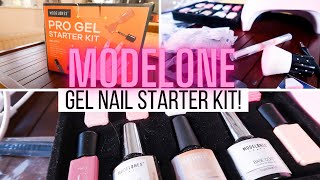 MODELONES GEL NAIL STARTER KIT  Amazon  Review and Demo [upl. by Joette7]