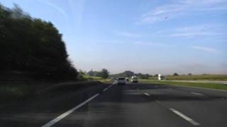 Driving On The M5 From J27 Tiverton To J28 Honiton England 19th August 2011 [upl. by Toolis254]