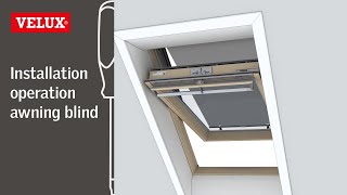 VELUX  How to install an awning blind [upl. by Lissi233]