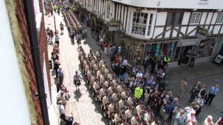 5 Scots marching into Canterbury Cathedral [upl. by Haroldson]