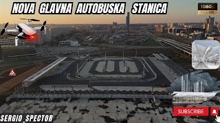 Nova Glavna Autobuska stanica Izgradnja dron video beograd [upl. by Aldus179]